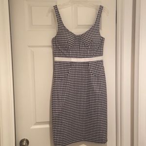 Altuzarra for J Crew gingham body con dress